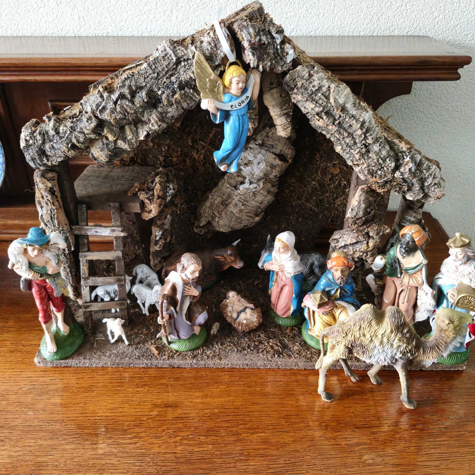kerstgroep vintage Fontanini grote beelden, Diversen, Ophalen of Verzenden, Gebruikt