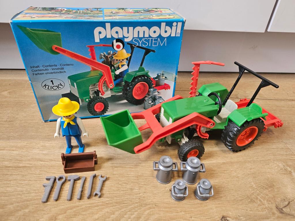 Playmobil 3500 tractor - vintage met doos, Ophalen of Verzenden, Gebruikt