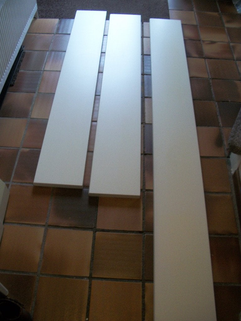 1 Boekenplank met beugels 22 x 200 cm - zgan, Ophalen, Zo goed als nieuw