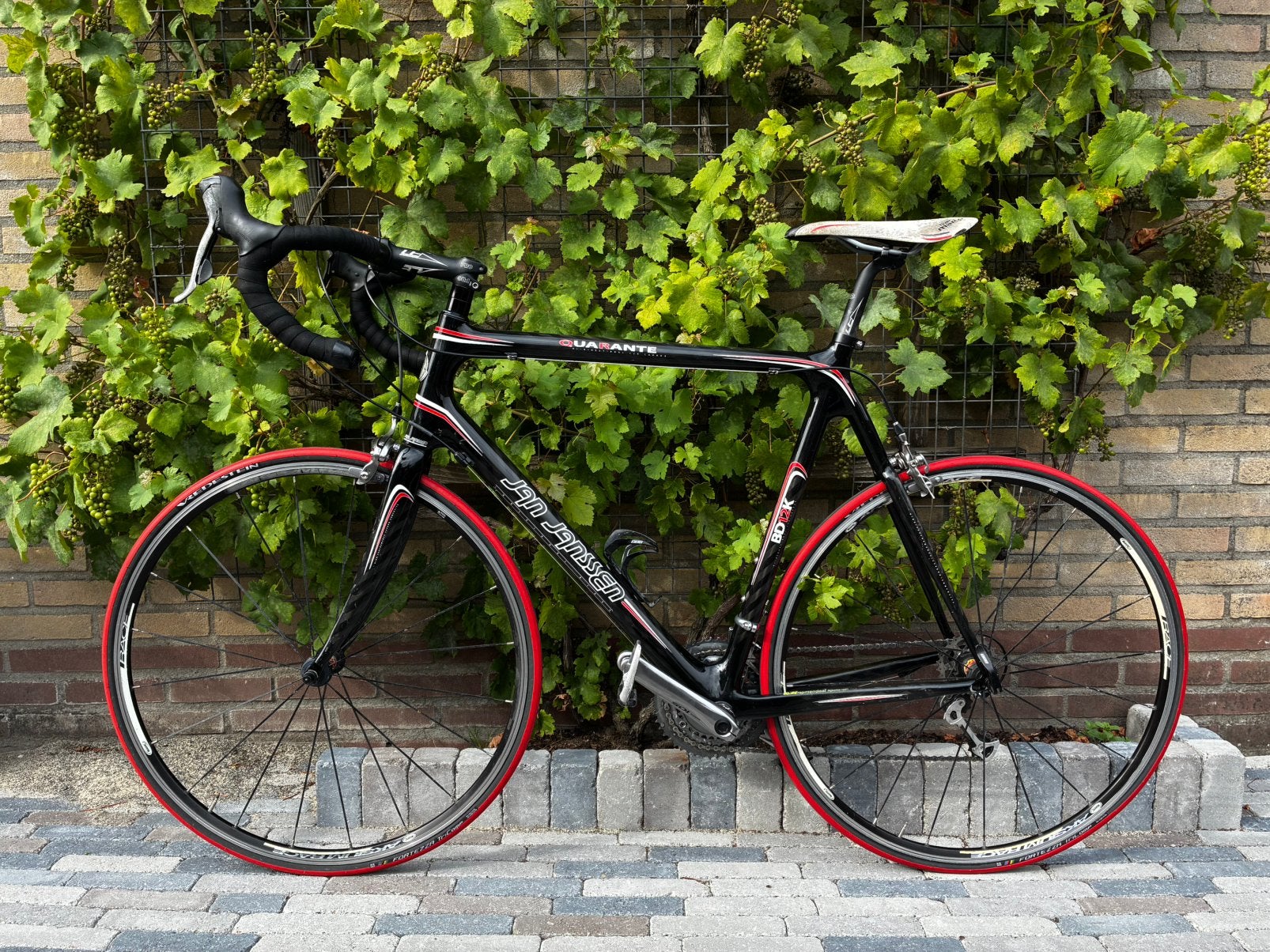 Jan Jansen Quarante - Carbon racefiets, moet weg!, Fietsen en Brommers, 28 inch, Gebruikt, Carbon, 57 tot 61 cm