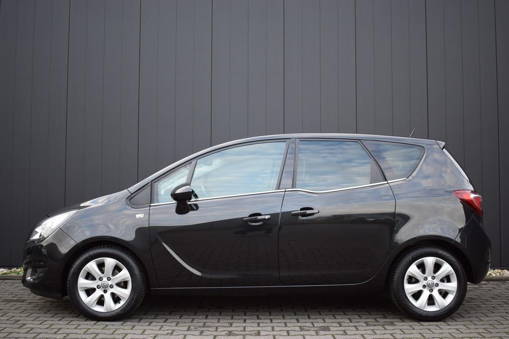 Opel Meriva 1.4 Turbo Cosmo ECC | Half Leder | Full Map Navi, Auto's, Voorwielaandrijving, Gebruikt, 4 cilinders, Met garantie (alle)
