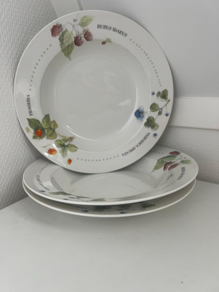 3 Diepe Borden Marjolein Bastin Wildflowers Serie, Ophalen of Verzenden