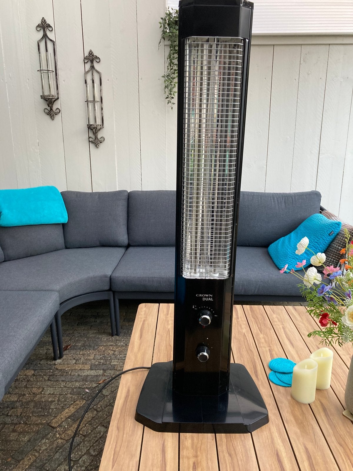 Infrarode terrasverwarmer, Tuin en Terras, Ophalen, Zo goed als nieuw