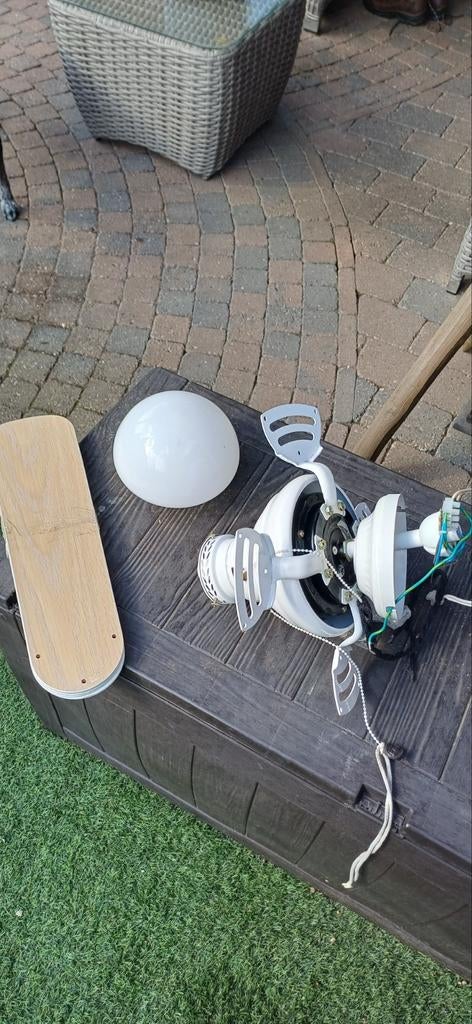Te koop plafond ventilator met verlichting., Ophalen, Minder dan 50 cm