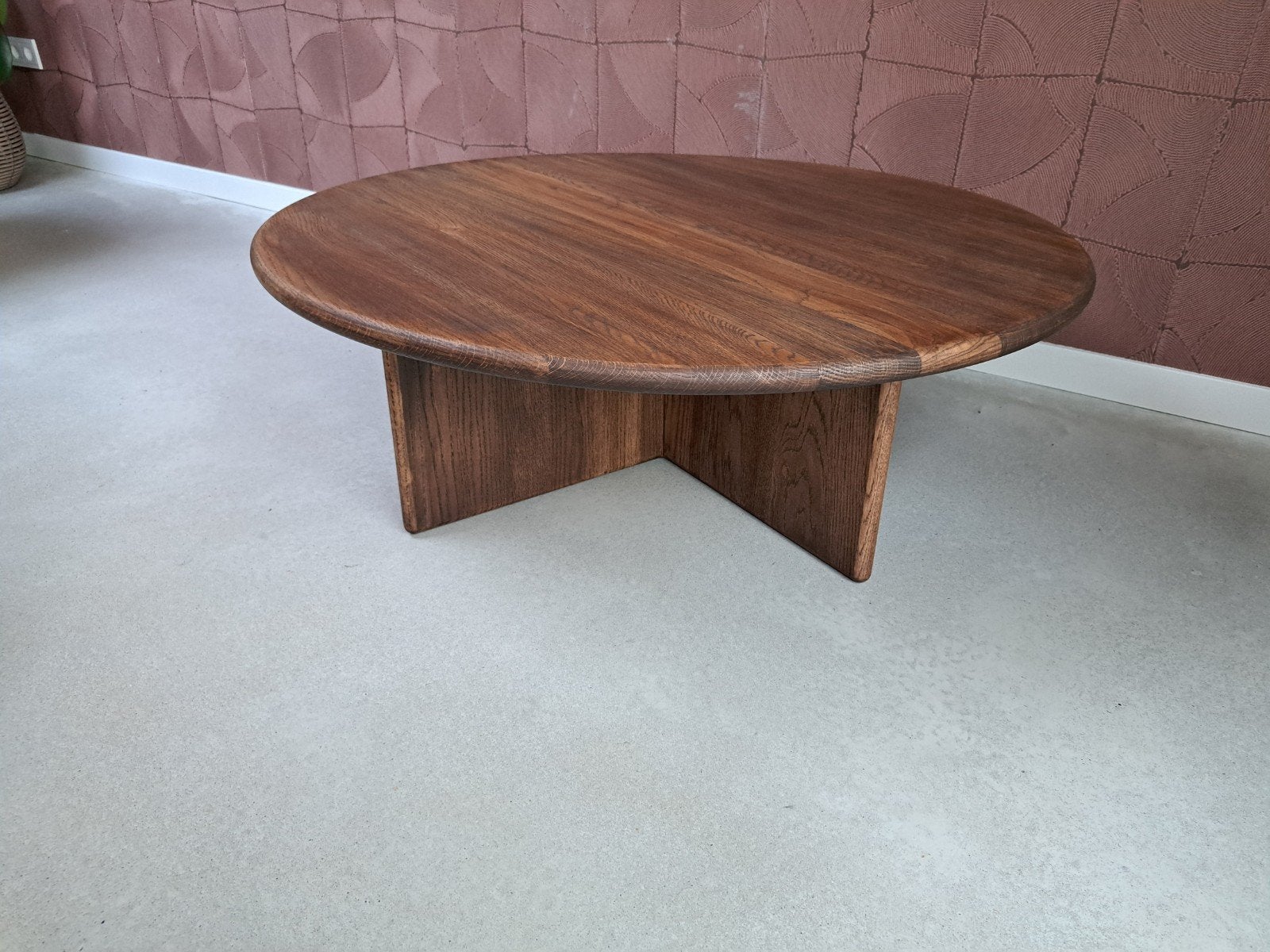 *Nieuw* Prachtige unieke salontafel van massief eikenhout, Ophalen, 50 tot 100 cm, Nieuw, 50 tot 100 cm