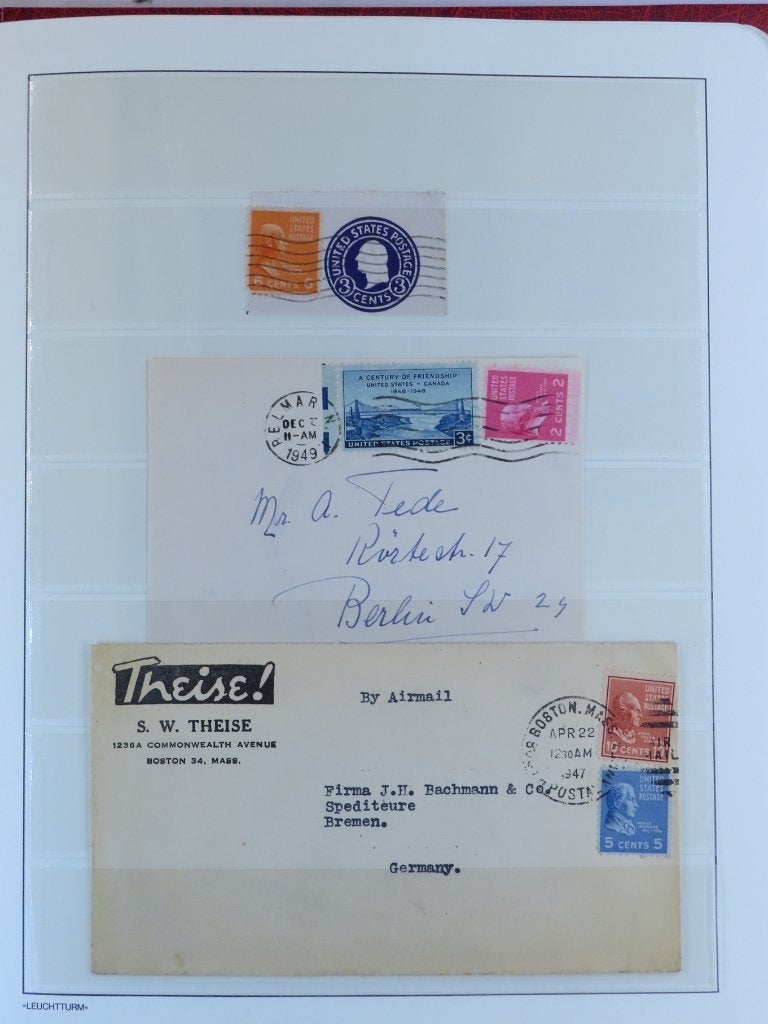 OUD USA in LEUCHTTURM, tevens leuke covers (E763) - 2/3, Ophalen of Verzenden, Buitenland