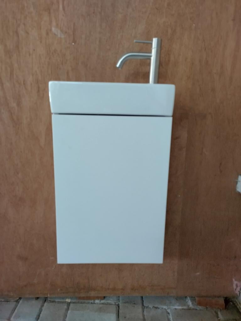 Fonteintje met onderkast nieuw, Ophalen, 25 tot 50 cm, Overige typen, Minder dan 100 cm