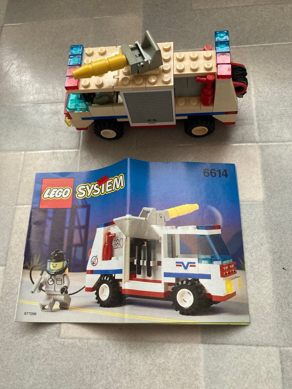 Lego System 6614 - Brandweerwagen met instructies, City, Lego, Overige typen, Ophalen of Verzenden