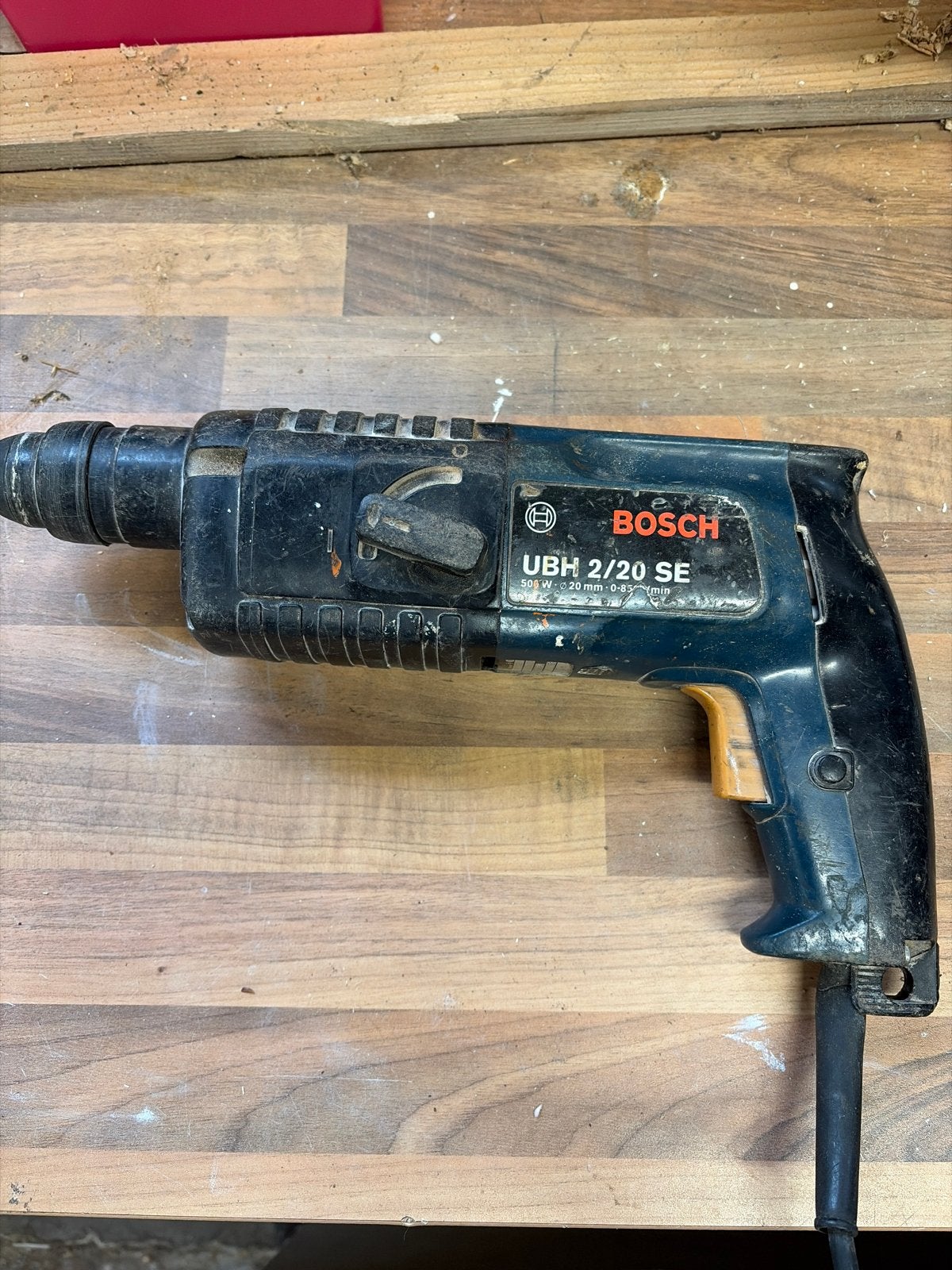 Bosch UBH 2/20 SE Boorhamer - 500W, 20mm boorcapaciteit, Doe-het-zelf en Verbouw, Gebruikt, Boor- en/of Breekhamer, Ophalen of Verzenden