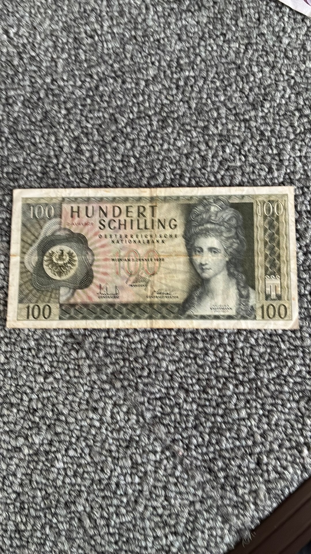 Oostenrijk 100 schilling 1969, Ophalen of Verzenden, Oostenrijk