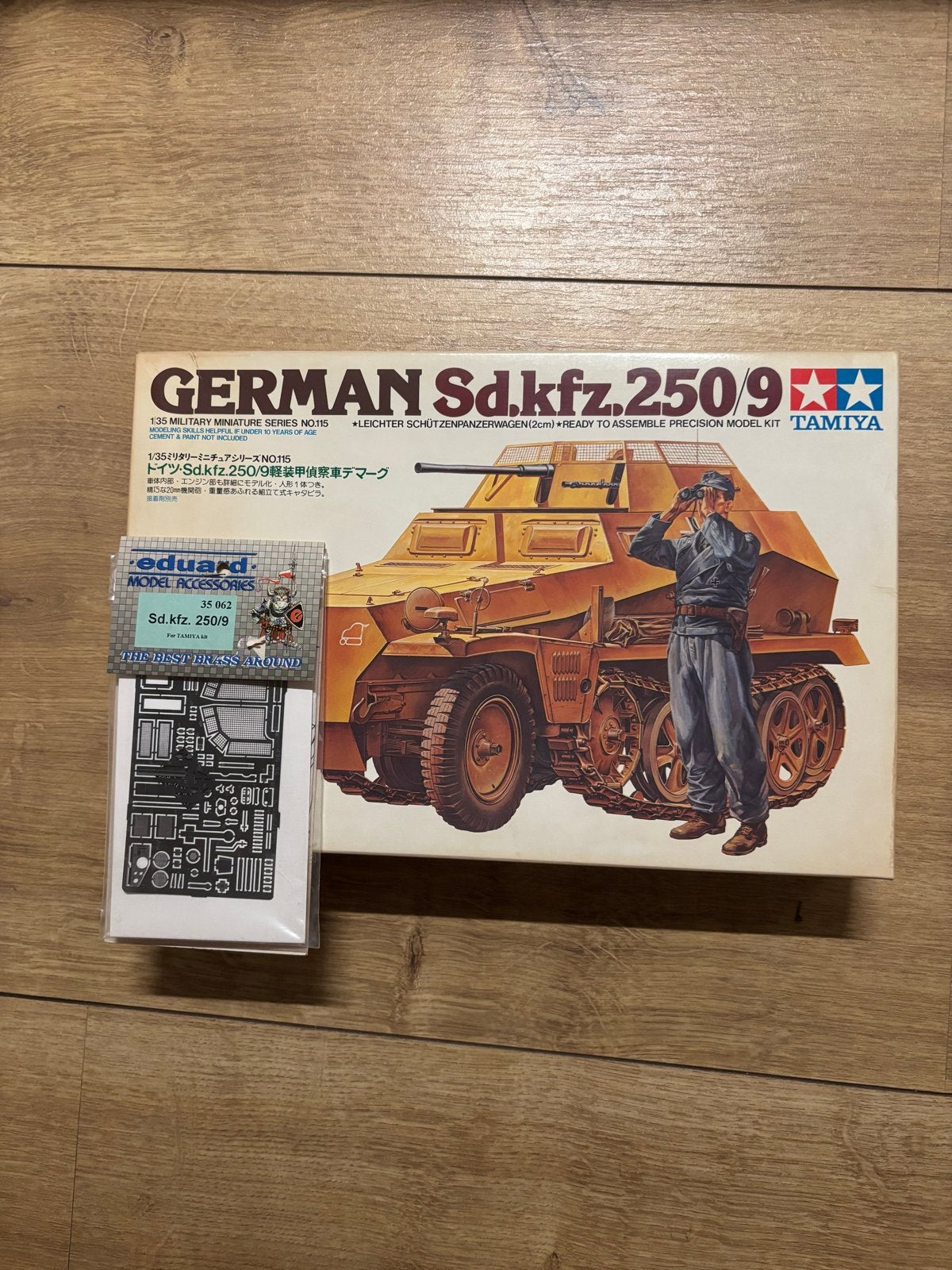 Tamiya 1/35 Sd.Kfz. 250/9 met Eduard PE-set, Tank, 1:32 tot 1:50, Nieuw, Ophalen of Verzenden