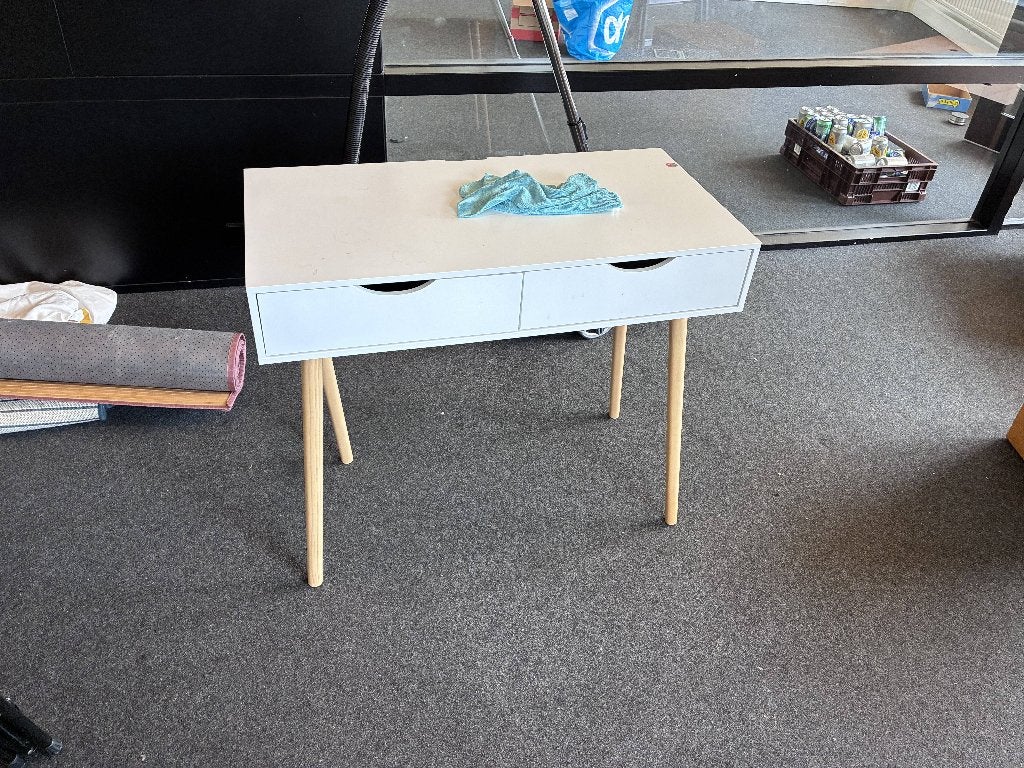 White Desk (90cm x 45cm), Ophalen, 90 cm, Scandinavisch, Secretaire