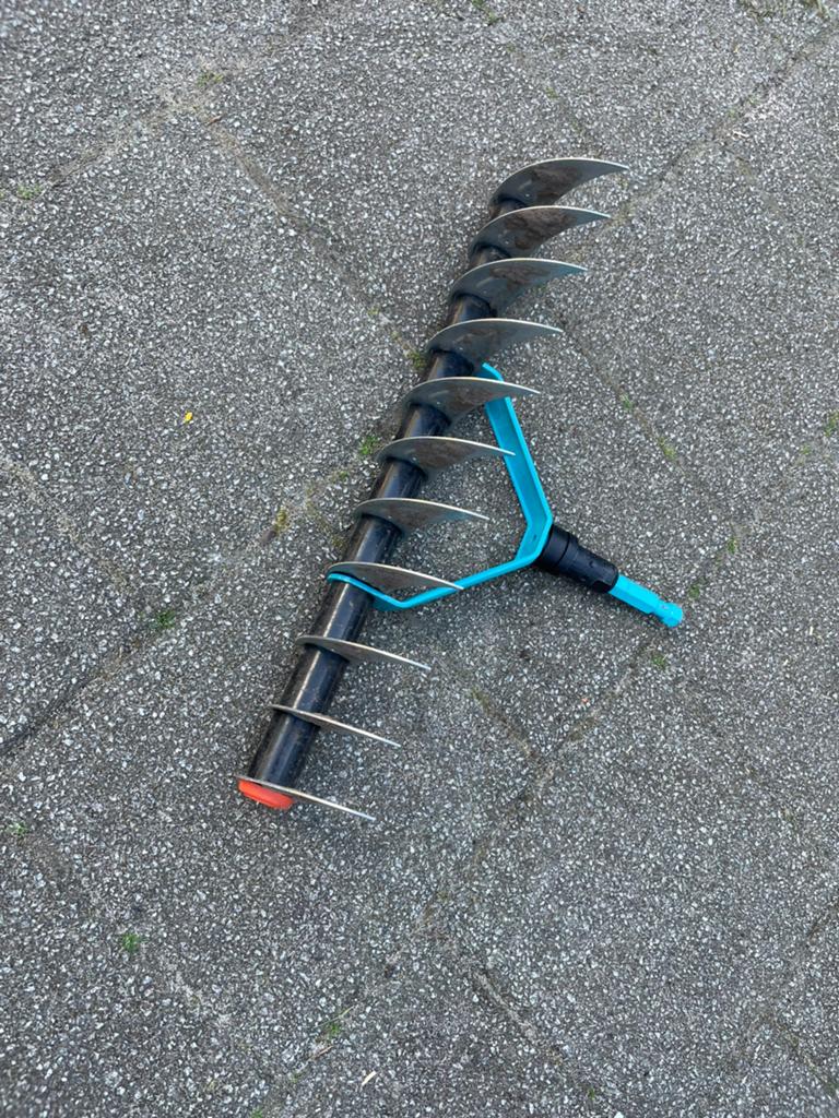 Verticuteerhark gardena, Ophalen, Gebruikt