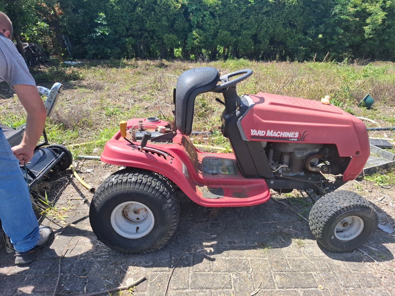 Traktor, accu moet vervangen worden, Ophalen, Gebruikt