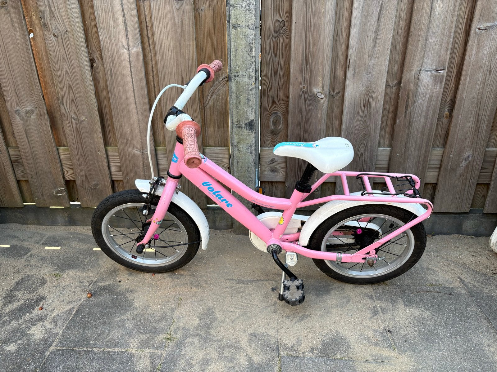 Roze kinderfiets 14 inch - Volare Brilliant, Ophalen, Gebruikt, Minder dan 16 inch
