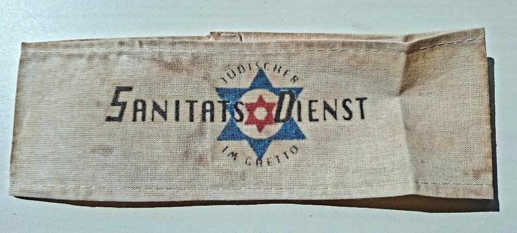 Historische WO2 Armband Joodse Medische Dienst (Warschau), Verzamelen, Ophalen of Verzenden, Overige soorten, Overige gebieden