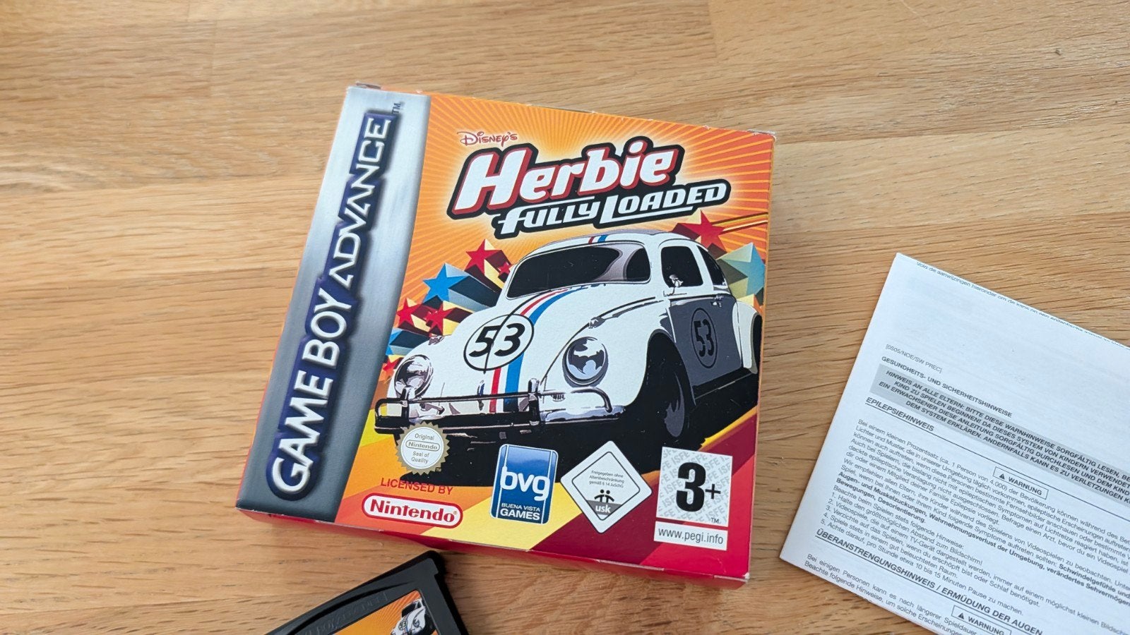 Disney Herbie Fully Loaded Game Boy Advance compleet, Spelcomputers en Games, Games | Nintendo Game Boy, 1 speler, Racen en Vliegen