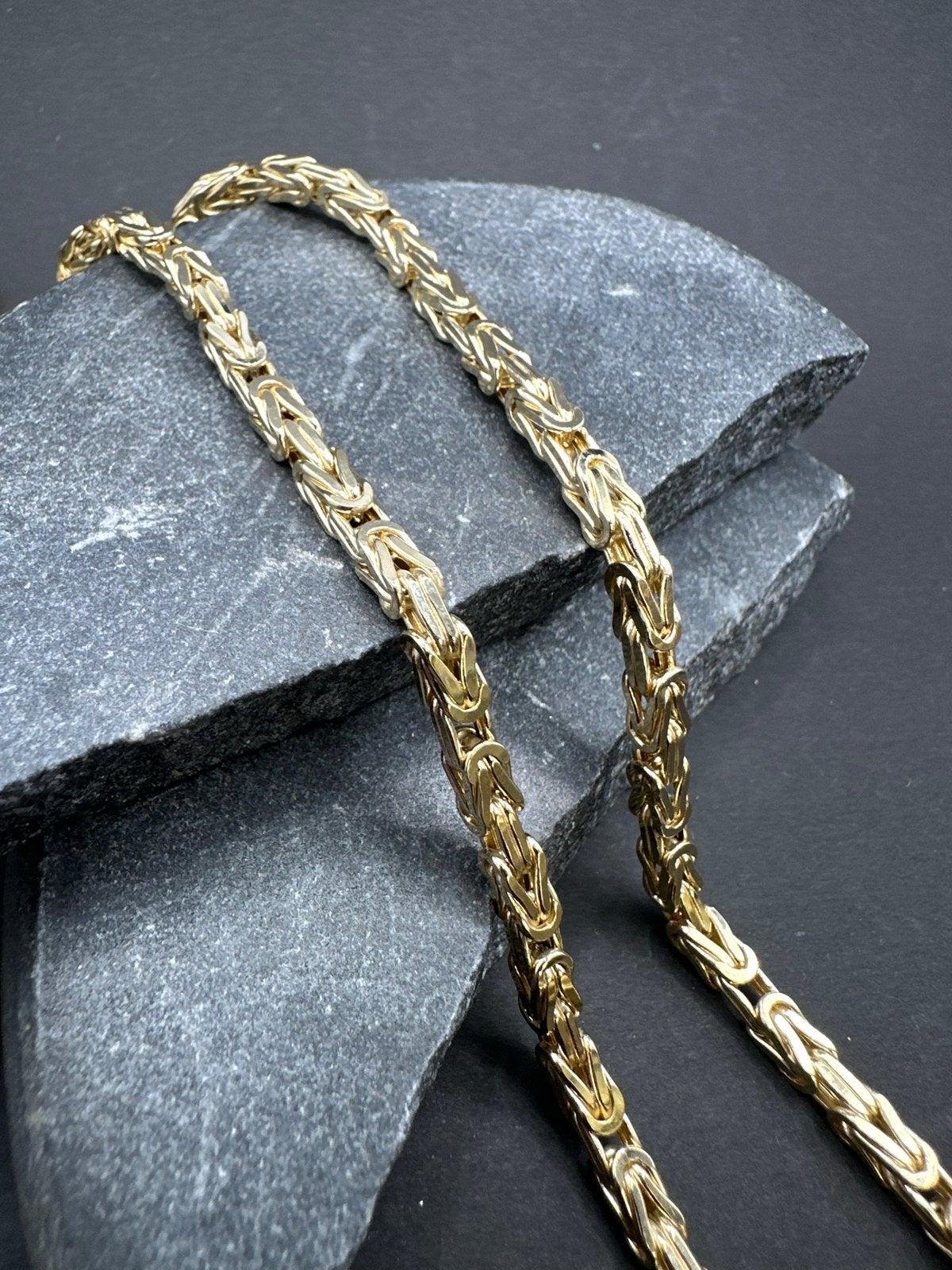 14k Gouden Koningsketting - Prachtig Design, Sieraden, Tassen en Uiterlijk, Kettingen, Ophalen of Verzenden, Nieuw, Goud