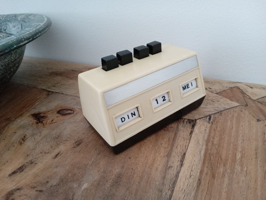 eeuwigdurende kalender Space Age, Ophalen, Huis en Inrichting