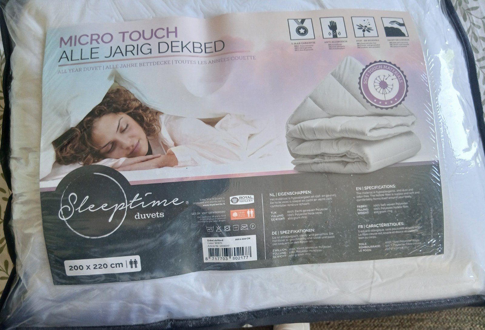 Dekbed 200x220 cm ...... NIEUW....., Huis en Inrichting, Slaapkamer | Waterbedden, Ophalen, Overige maten, 220 cm, Nieuw