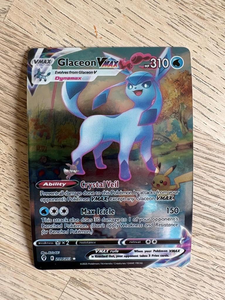 pokemon Glaceon Vmax, Ophalen of Verzenden, Nieuw, Losse kaart, Foil
