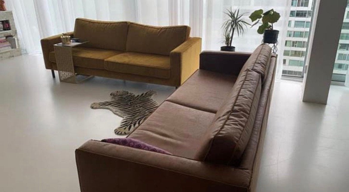 2 banken te koop moet gelijk weg!, Ophalen, Zo goed als nieuw, 75 tot 100 cm, Minder dan 150 cm