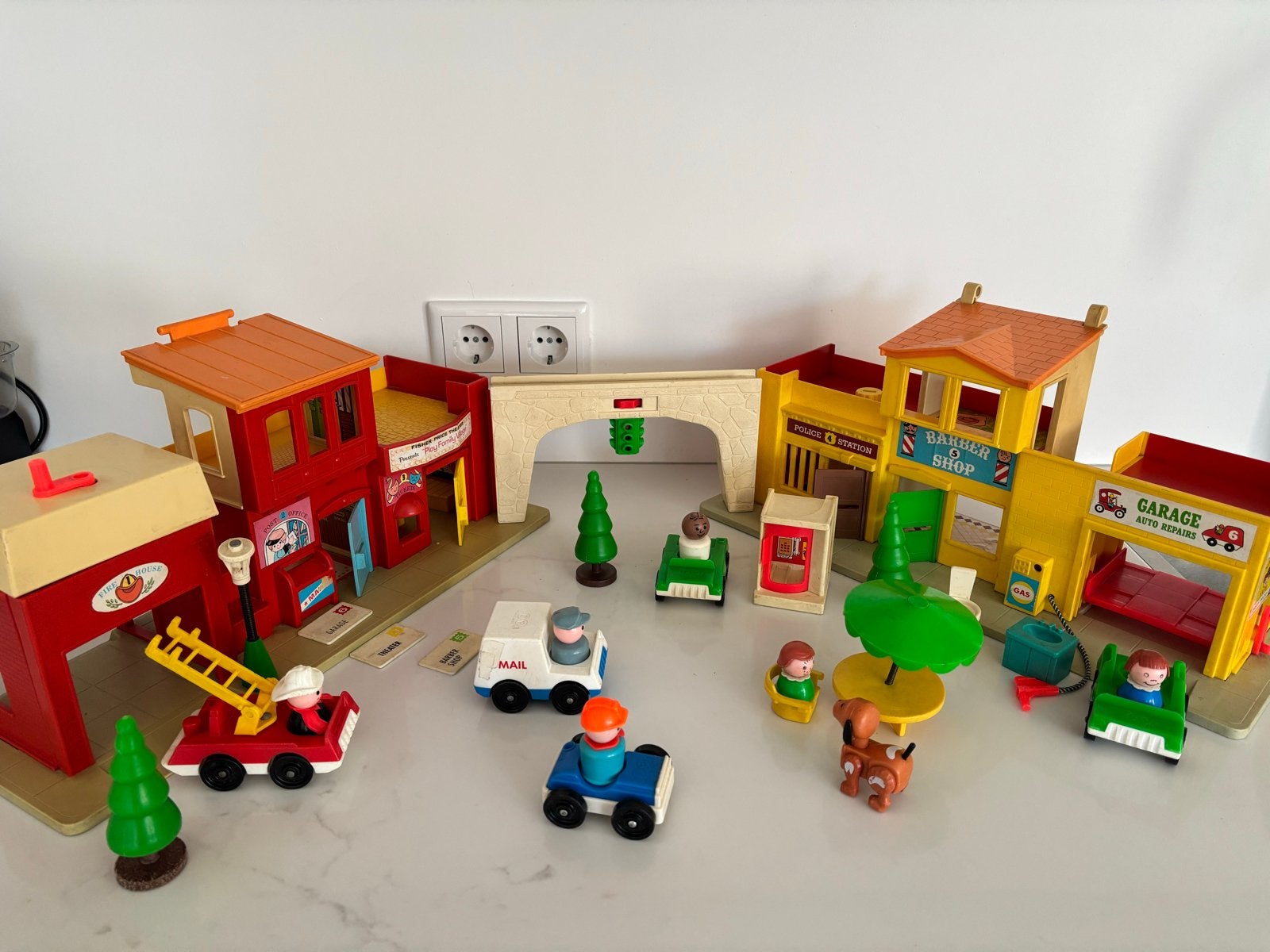 Vintage Fisher-Price Little People Stad Speelset, Ophalen of Verzenden, Zo goed als nieuw
