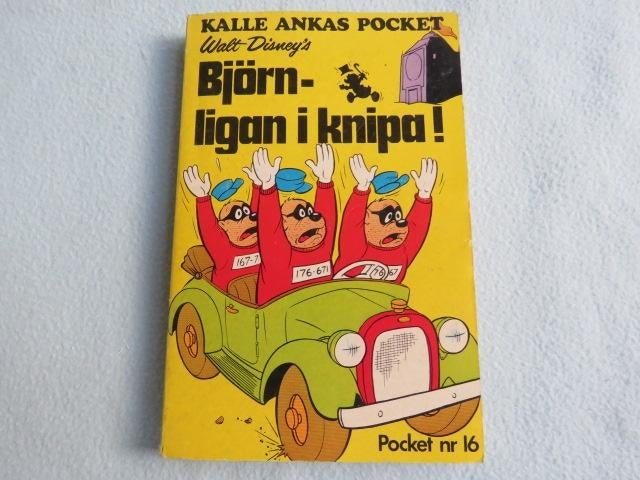 Zweeds: Vintage Kalle Anka Pocket nr. 16 uit 1974, Eén stripboek, Ophalen of Verzenden, Zo goed als nieuw, Disney