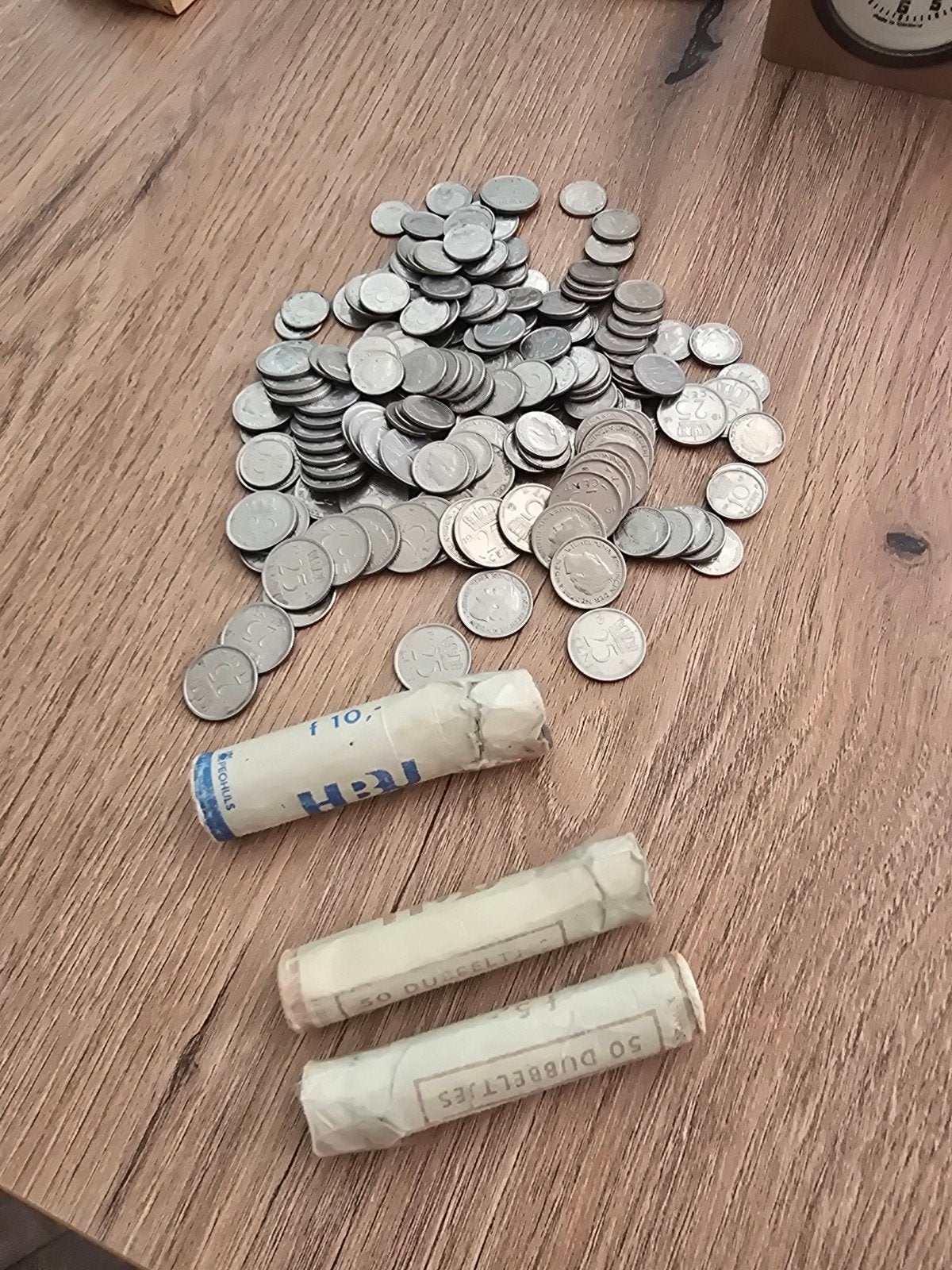 Nederlandse dubbeltjes en kwartjes uit 1948, Postzegels en Munten, Ophalen of Verzenden, Koningin Wilhelmina, 10 cent, Setje