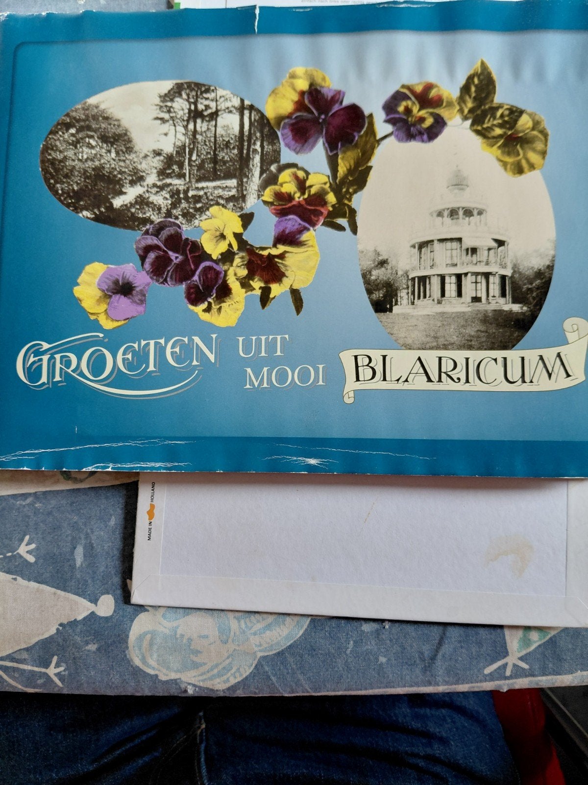 Oude ansichtkaart Groeten uit Mooi Blaricum, Ophalen of Verzenden