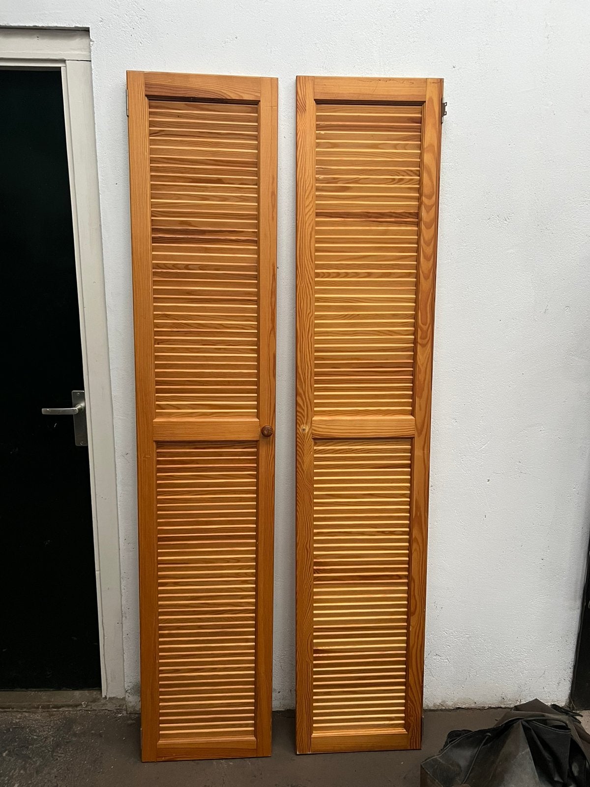 Houten Louvre (kast)deuren, Huis en Inrichting, Ophalen, Gebruikt