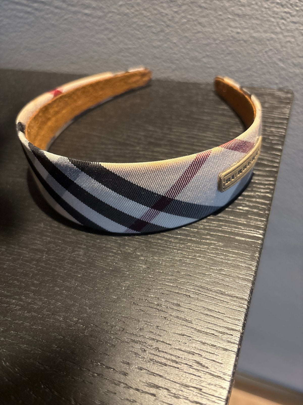 Burberry haarband met iconisch ruitpatroon, Ophalen of Verzenden, Zo goed als nieuw