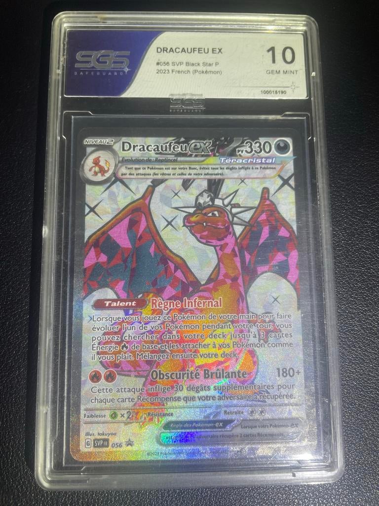 Pokémon Kaart Dracaufeu EX SGS 10 Gem Mint, Hobby en Vrije tijd, Verzamelkaartspellen | Pokémon, Ophalen of Verzenden, Nieuw, Losse kaart