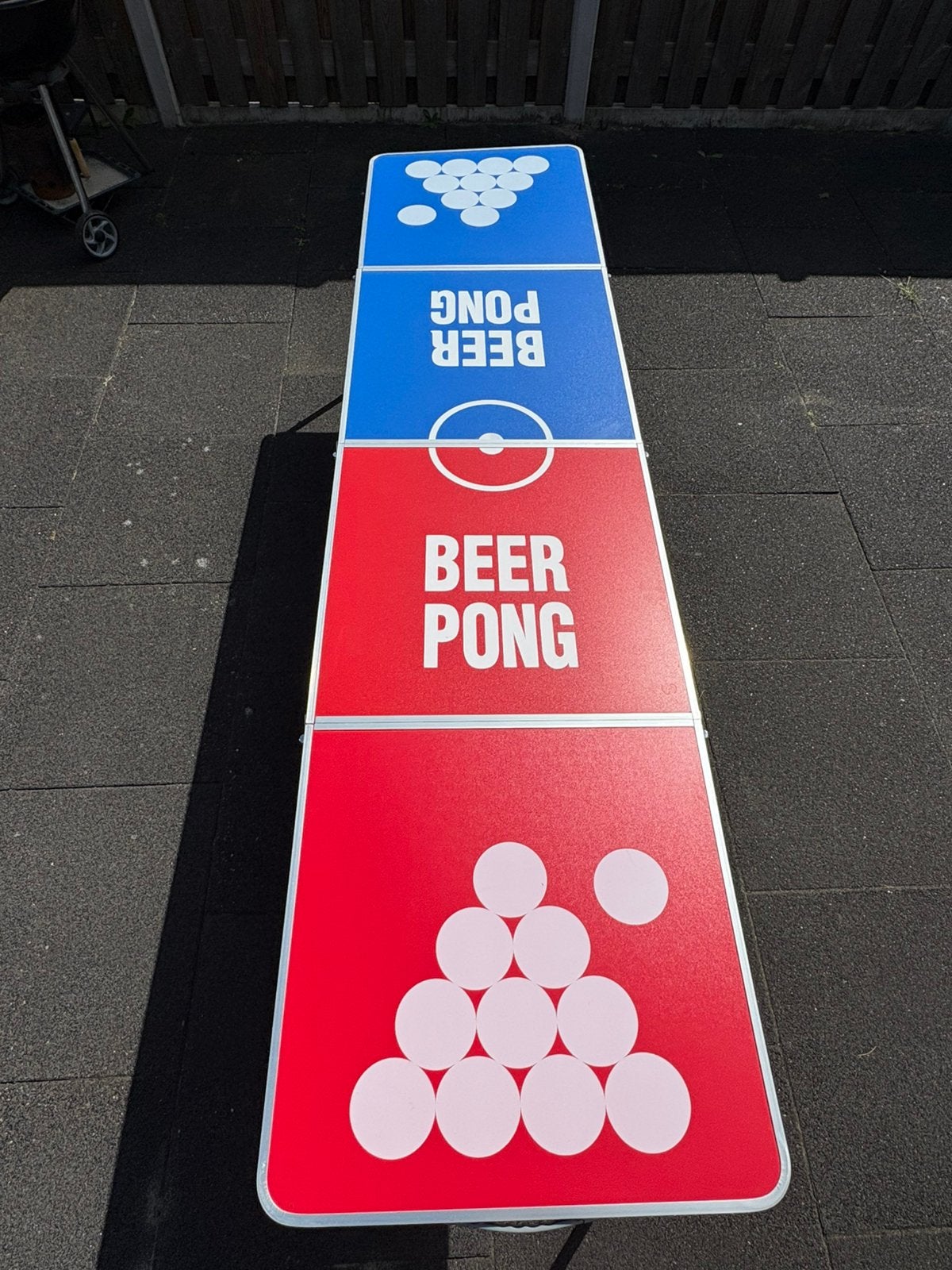 Beerpongtafel inklapbaar – Aluminium. Stevig, Hobby en Vrije tijd, Gezelschapsspellen | Overige, Ophalen, Zo goed als nieuw