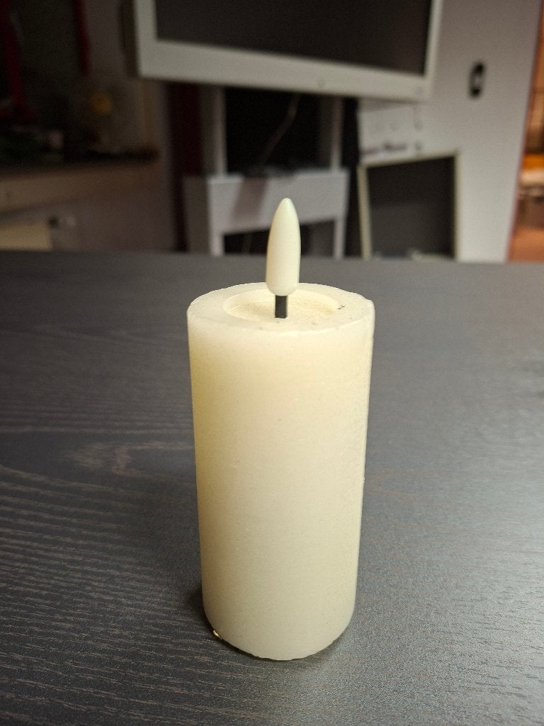 Nepkaars, 8 cm, Ophalen of Verzenden, Zo goed als nieuw, Crème