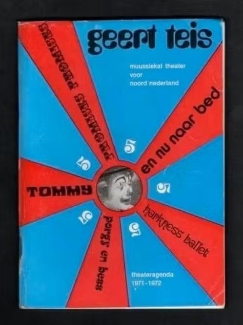 Stadskanaal Geert Teis Theateragenda 1971-1972., Ophalen of Verzenden, Zo goed als nieuw