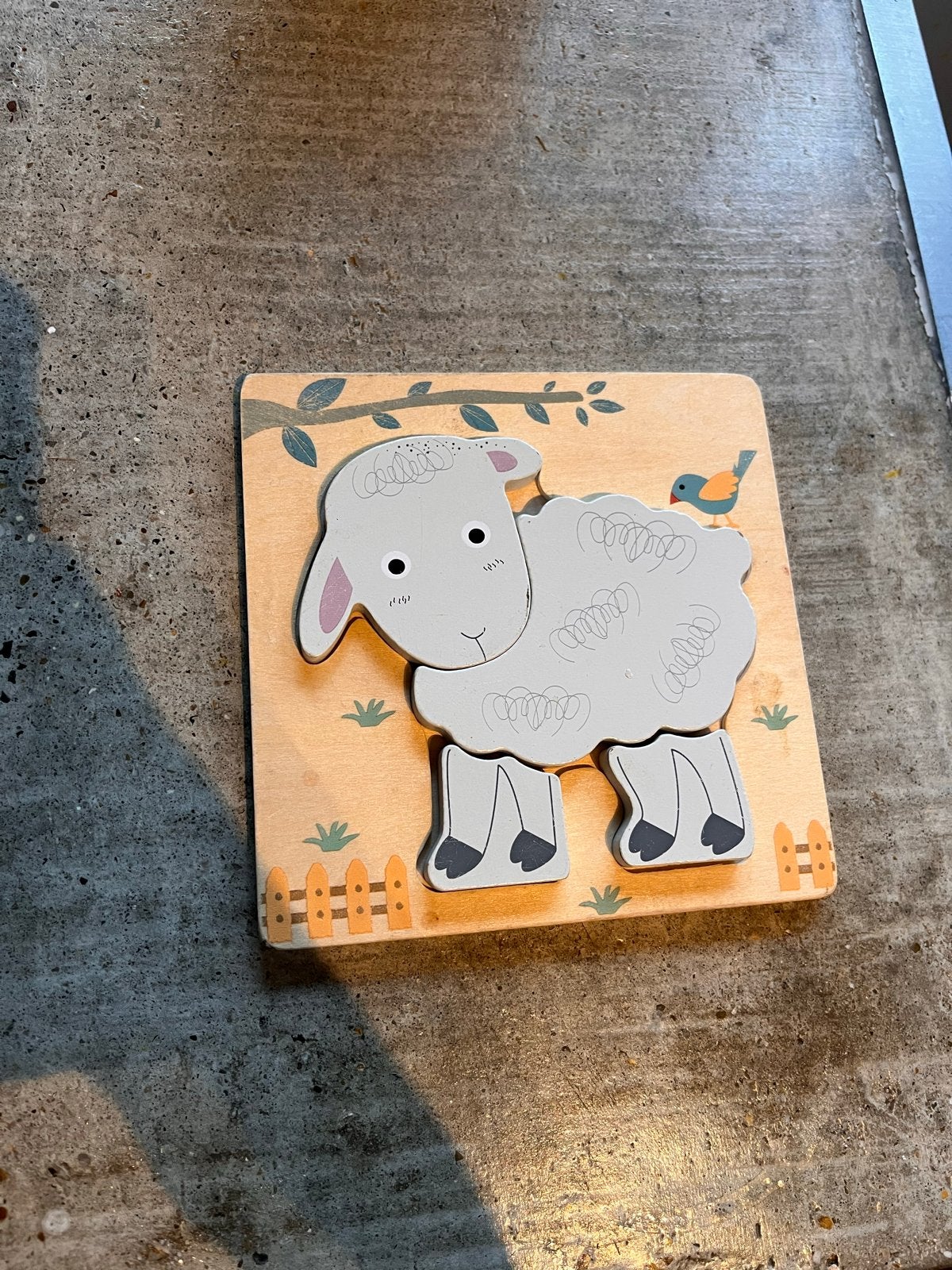 Houten puzzel schaap, Ophalen of Verzenden, Gebruikt, Overige typen