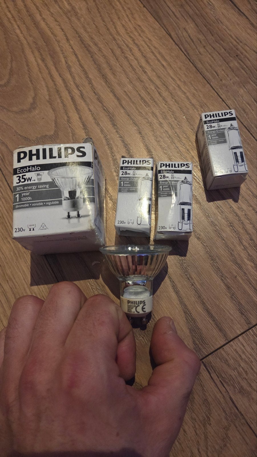 2 Philips GU10 + 3 G9 Philips lampen set, Ophalen of Verzenden, Overige typen