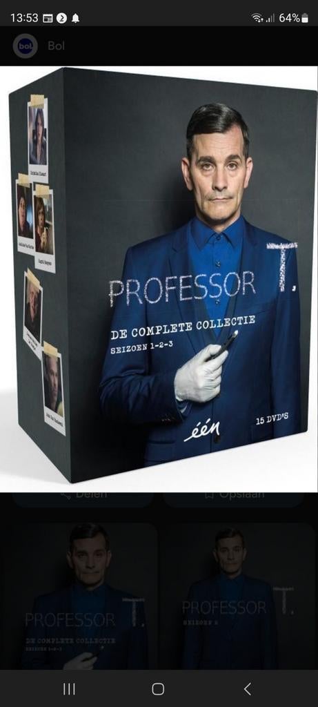 GEZOCHT: De vlaamse serie Professor T, Alle leeftijden, Ophalen of Verzenden, Zo goed als nieuw