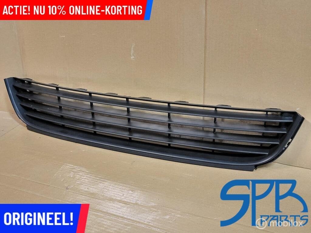 BUMPERROOSTER MIDDEN VOORBUMPER GOLF 6 VI PLUS 09-13 GRILLE, Gebruikt, VOLKSWAGEN, Volkswagen, Ophalen of Verzenden