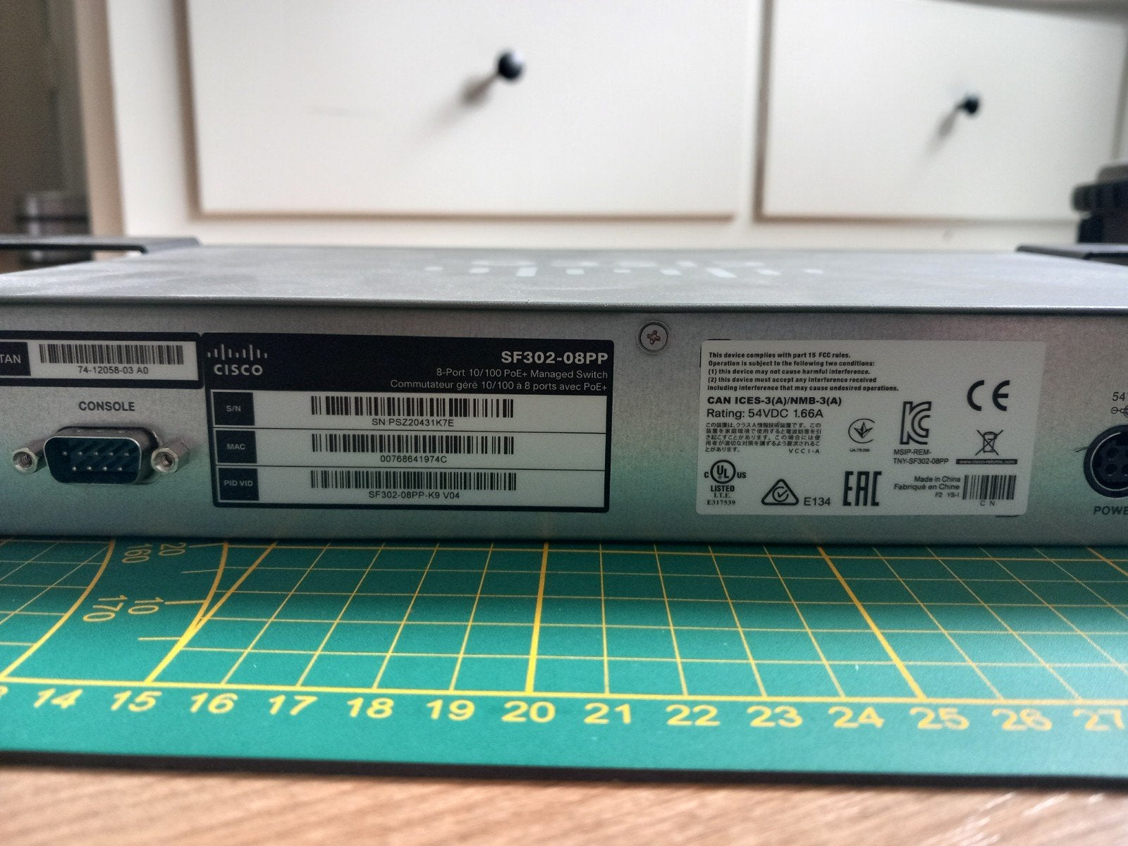 Cisco SF302-08PP 8-poorts PoE Managed Switch met Glasvezel, Ophalen of Verzenden, Zo goed als nieuw