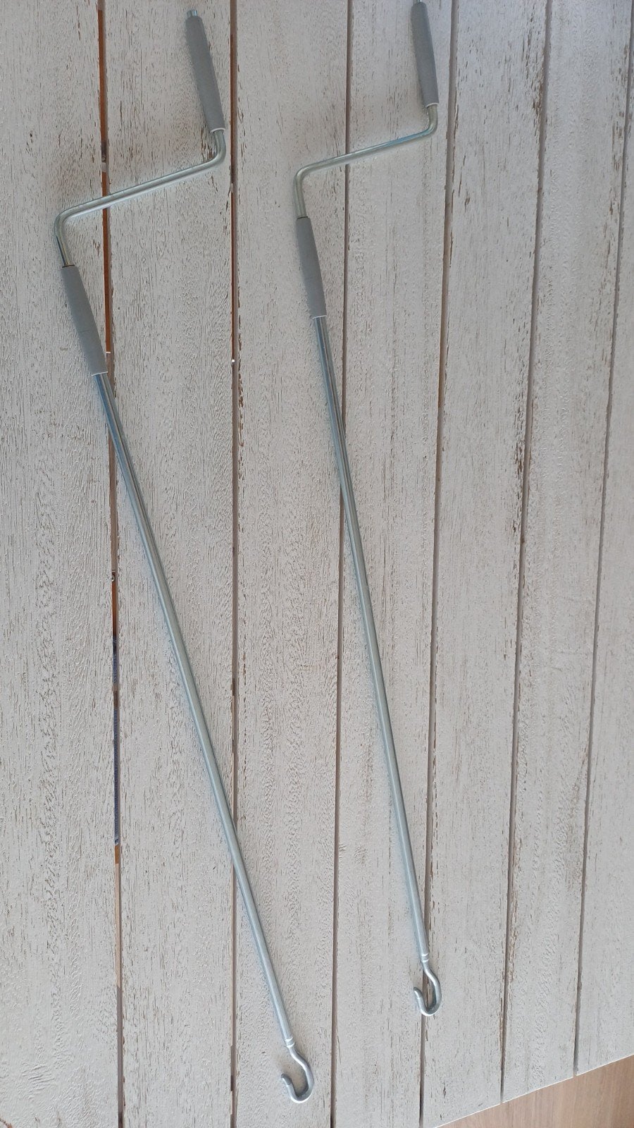 2x Zwengel voor handbediend zonnescherm of rolluik, Ophalen, Gebruikt, Overige typen, Minder dan 250 cm