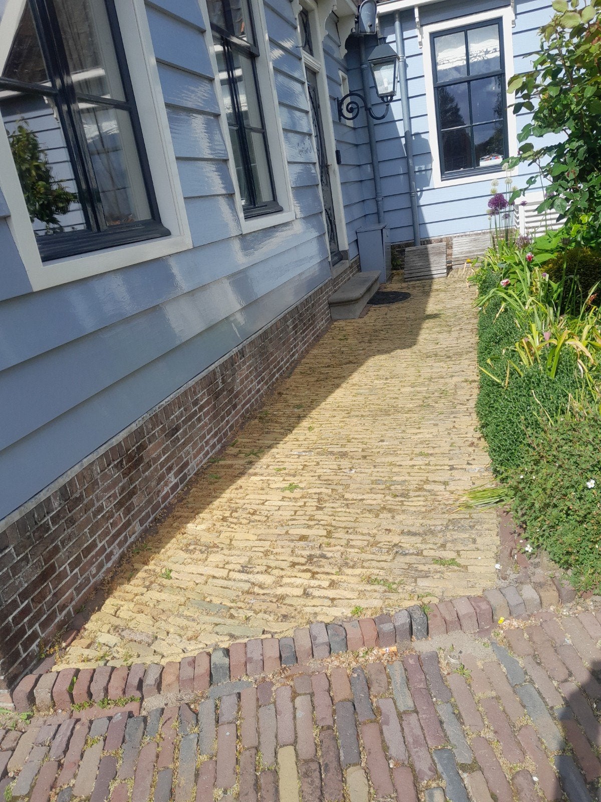 oude gebakken boeren geeltjes 20m2  prijs op aanvraag, Tuin en Terras, Ophalen of Verzenden, Gebruikt, Klinkers