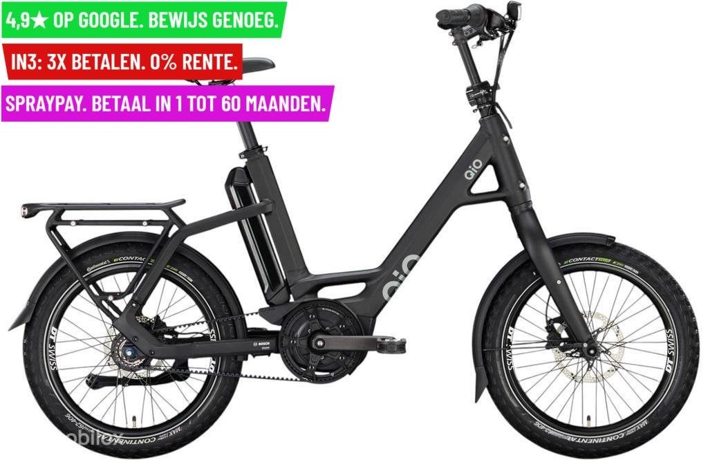 +QiO Electric compact bicycle EINS AP-8R 1 20"/48cm/8/nig