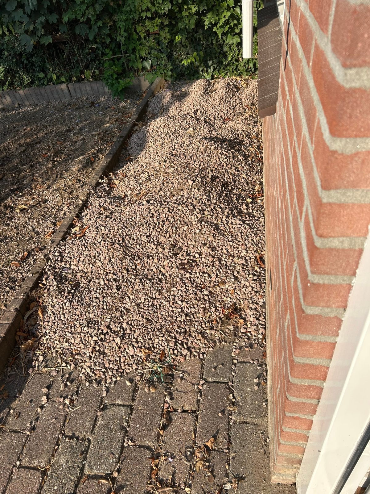 Grind, split granietsplit rood met grond ongeveer 0,2m3, Ophalen, Gebruikt, Graniet, Split
