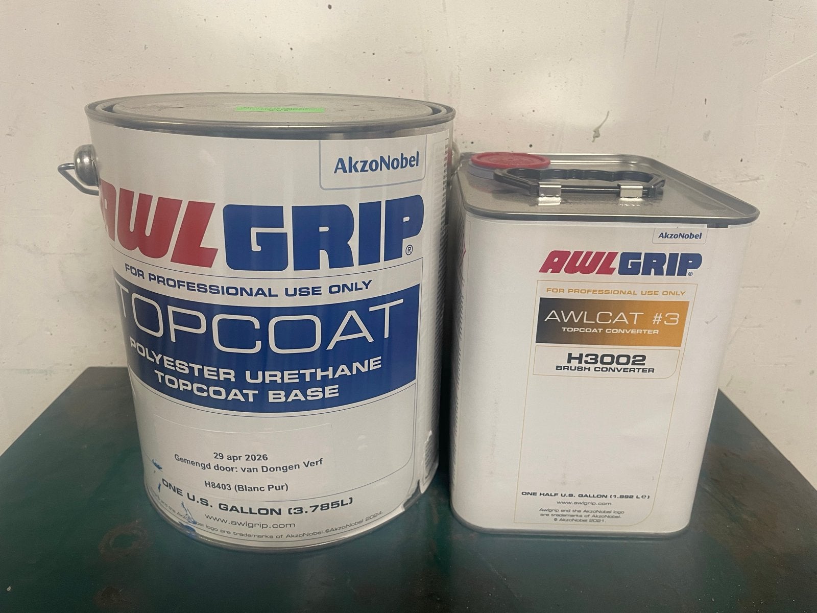 AkzoNobel AWLGRIP Topcoat Verf en Converter, Wit, Nieuw, Ophalen of Verzenden, Verf
