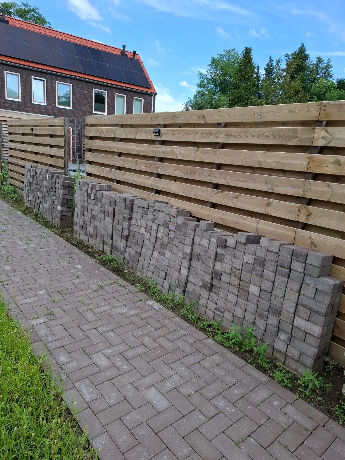 Klinkers gratis ophalen., Tuin en Terras, Tegels en Klinkers, Ophalen, Gebruikt, Beton, Klinkers