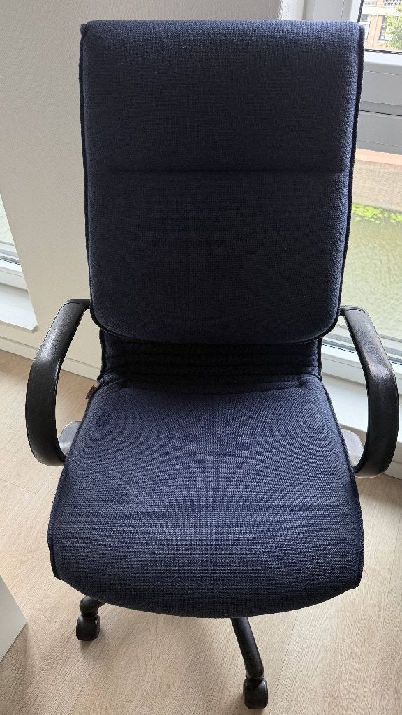 Office chair blue, Huis en Inrichting, Ophalen, Gebruikt, Blauw, Bureaustoel