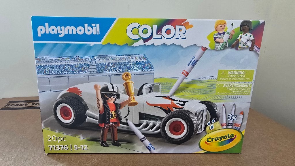 Playmobil 71376 color crayola racewagen nieuw in doos, Complete set, Voertuig, Nieuw, Ophalen of Verzenden
