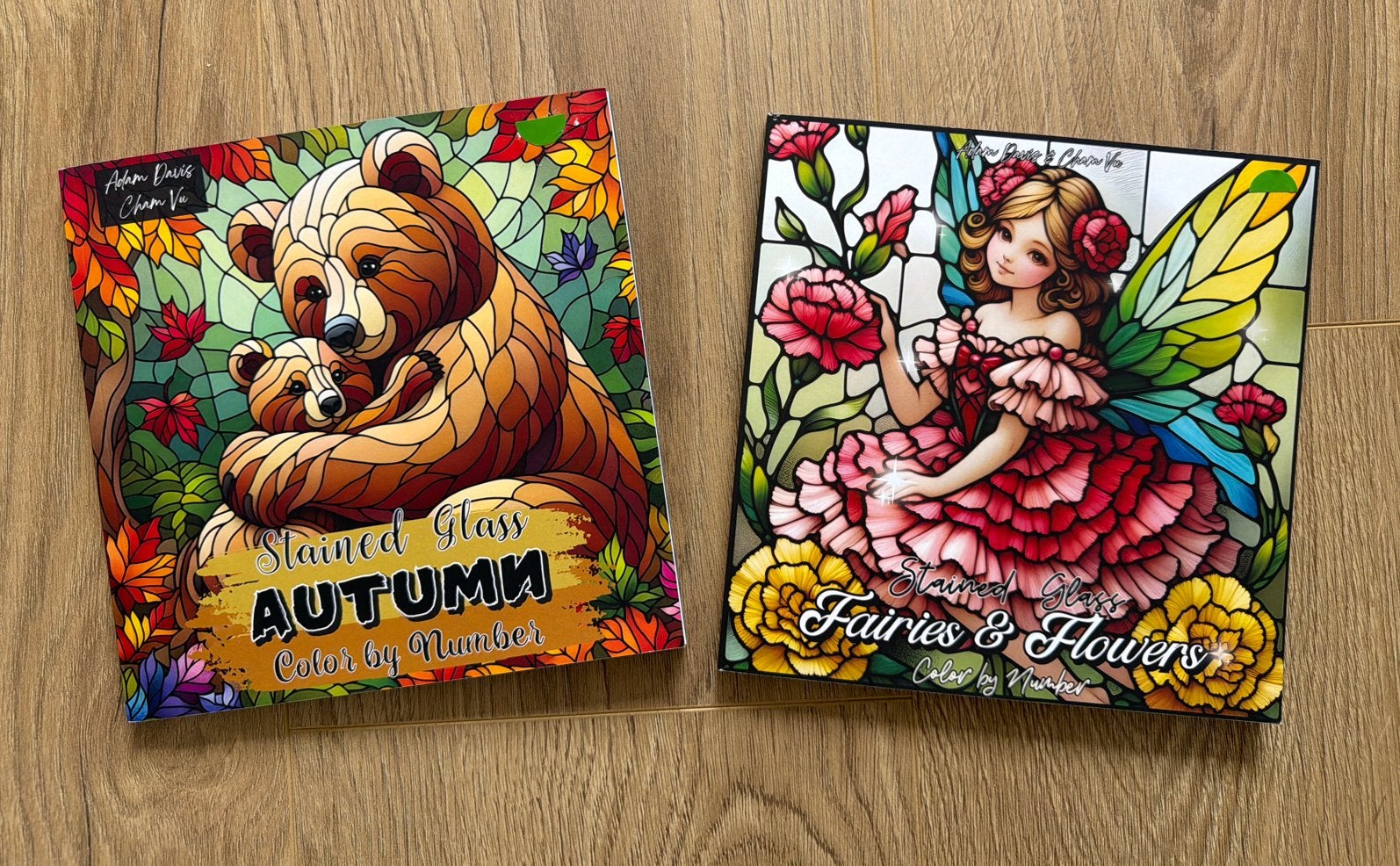 Stained Glass Color by Number Boeken: Autumn & Fairies, Ophalen of Verzenden, Nieuw